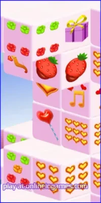 play Valentine 3D Mahjong online