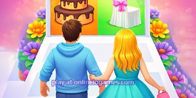 play Couple Wedding Race Game online